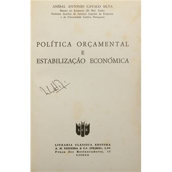 Política orçamental e estabilização económica. - 1