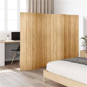 Biombo vidaXL para Sala | 250x195 cm | Bambú Natural - 1