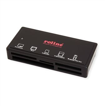 Leitor de Cartões ROLINE USB 3.1 Gen 1 Multi Card Reader, external, black, black | Preto - 1