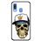 Capa Hapdey para Samsung Galaxy A40 2019 Design Caveira Gangster em Silicone Flexível e TPU Preto_0