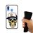 Capa Hapdey para Samsung Galaxy A40 2019 Design Caveira Gangster em Silicone Flexível e TPU Preto_3
