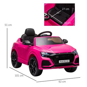 Carro elétrico infantil rosa 2 lugares