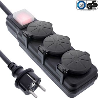 Extensão Elétrica InLine 16493Q | Preto - 1