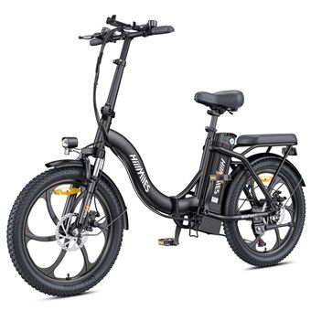 Bicicleta Elétrica HillMiles MilePort 1 | 250W | 36V13Ah | Pneus de 20" | Travão de Disco Mecânico | Preto - 1