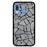 Capa Tpu Hapdey para Samsung Galaxy A40 2019 | Design Mosaico de Parede de Pedra Abstrato e Moderno - Preto_0