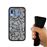 Capa Tpu Hapdey para Samsung Galaxy A40 2019 | Design Mosaico de Parede de Pedra Abstrato e Moderno - Preto_3