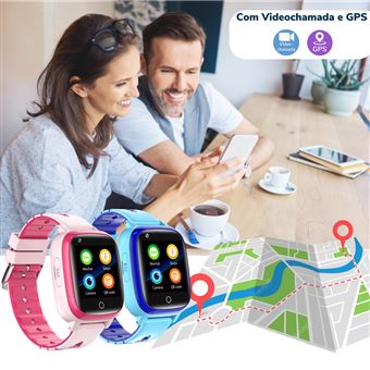 Relógio Smartwatch Criança SPOTYKIDS Jogos e Músicas (Azul)