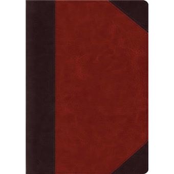 Esv Study Bible Large Print Trutone Browncordovan Portfolio Design By Crossway Books - 1