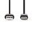 Nedis CCGW60600BK20 cabo USB 2 m 2.0 USB A USB C Preto_2