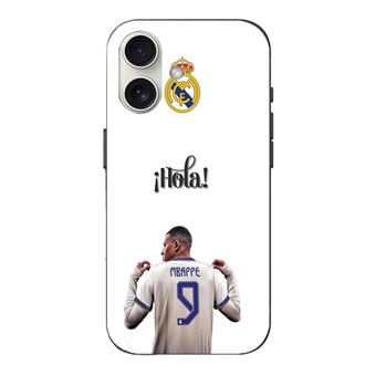 Capa Maniacase para Iphone 16 Plus Kylian Mbappe Real Madrid 9 Hola - 1