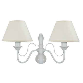 Candeeiro de Parede Tosel Carcassonne | 20 cm | 2 Luzes - Branco - 1