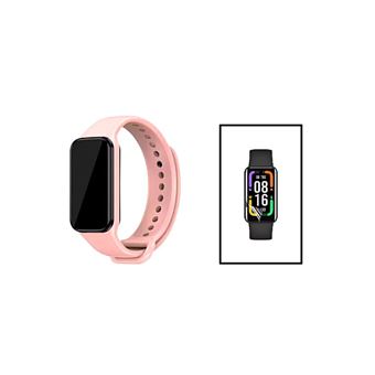 Kit Phonecare Bracelete SmoothSilicone Com Fivela + Película de Hydrogel para Xiaomi Redmi Smart Band 2 - Rosa - 1