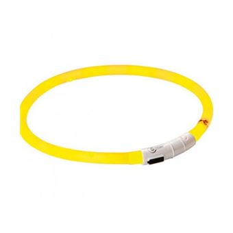 Coleira Led para Cão Kerbl Maxi Safe 55cm Amarelo - 1