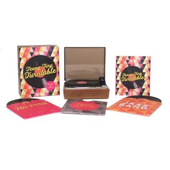 TeenyTiny Turntable Includes 3 MiniLPs to Play Running Press Mini Editions - 1