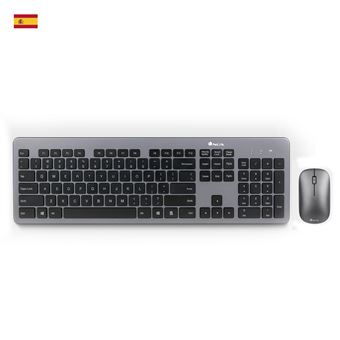 Teclado Wireless + Rato NGS Matrix Kit, QWERTY, ES | Idioma: Espanhol | Cinzento - 1