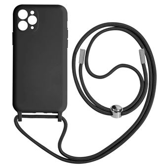 Capa Cordão Avizar Para Iphone 11 Pro | Bracelete Semi-Rígido | 80Cm - Preto - 1