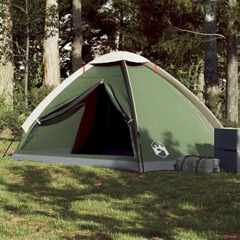 Tenda de campismo vidaXL | cúpula para 4 pessoas impermeável verde - 1