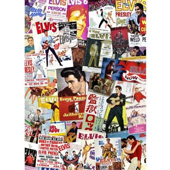Puzzle AQUARIUS Elvis Film Poster Collage 65334 | 1000 Peças - 1