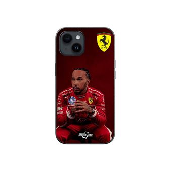Capa Maniacase para Iphone 13 | Hamilton Scuderia Ferrari papel de parede oficial - 1