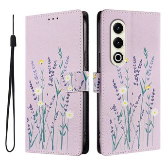 Capa FLOODKING para itel S25 | Suporte | Porta-Cartões e Alça | Padrões Decorativos | Roxo - 1