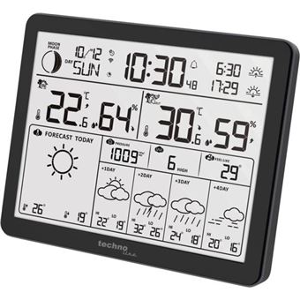 Estação Meteorológica Digital Technoline WD 3000 | Preto - 1