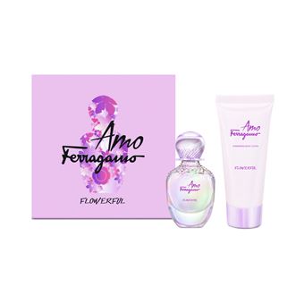 Conjunto de Perfumaria e Banho Salvatore Ferragamo Amo Flowerful Kit - 1