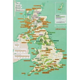 The Great British Outdoors  Collect And Scratch Print Collect  Scratch Maps - 1