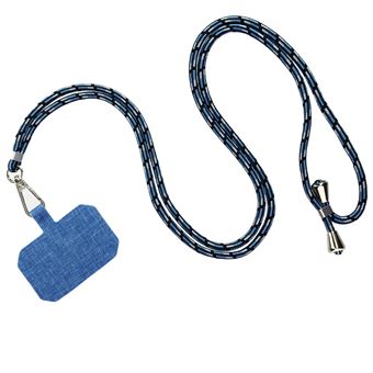 Cordão e Capa Universal para Smartphone| Nylon Trançado Ajustável | 90 cm | Azul - 1