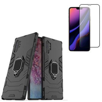 Kit Película de Vidro Phonecare 5D Full Cover Curved + Capa 3 em 1 Military Defender para Samsung Galaxy Note 10 Plus Preto