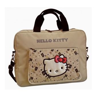 Pasta para Portátil Hello Kitty Letters com alça de mão e ombro - 1