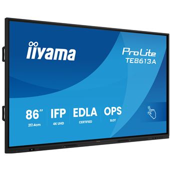 Ecrã de Sinalização iiyama TE8613A-B2AG | 4K UHD | 85,6'' - 1