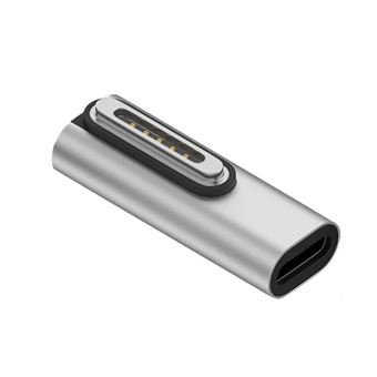 Adaptador de Carga Type-C(F) to Magsafe 3(M) 140W/28V/5A GIFT4ME para Apple Macbook | Cinza - 1