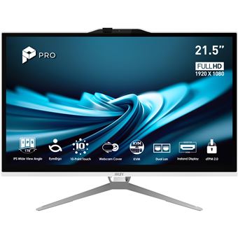 PC All-in-One MSI Pro PRO AP222T 14MA-606XEU | 21.5'' | Intel® Core i3-14100 | Intel UHD Graphics 730 | 8 GB | SSD 512GB - 1