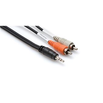 cabo de áudio Hosa Technology CMR-203  0,9 m 3.5mm 2 x RCA Multi cor - 1