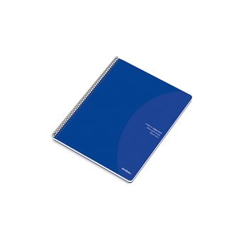 Caderno Espiral Ambar | A4 | 80 folhas | 70G | Quadriculado | Capa Azul - 1