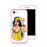 Capa Hapdey para iPhone 7 - 8 Design Adolescente Sexy em Silicone Flexível e TPU Cor-de-Rosa_2