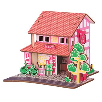 Quebra-cabeça 3D DAM | madeira | Supermercado - 1