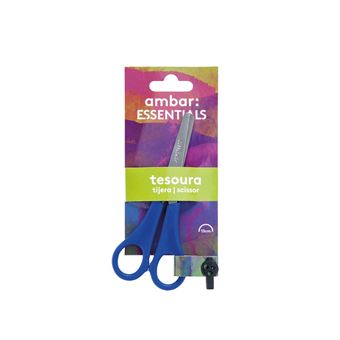 Tesoura Ambar Colour 13 cm Azul - 1