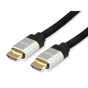 Cabo Hdmi Equip 119382 Cabo HDMI 2.1 de velocidade ultra elevada, 3,0 m, 8K/60 Hz, 4K/120 Hz | Prateado - 1