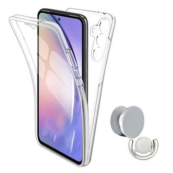 Kit Capa 360° Impact Protection + 1 Gripholder + 1 Suporte Phonecare para Samsung Galaxy A26 5G | Transparente/Branco - 1