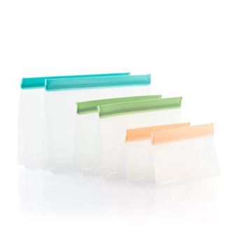 Conjunto de Sacos Reutilizáveis Herméticos InnovaGoods Zags - 6 Peças - 1