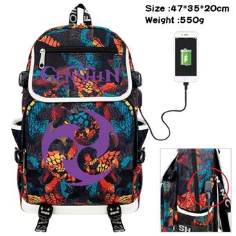 Mochila Escolar DreamWorks | Genshin Impact | 35 x 20 x 47 cm | Multicolorido 1387 - 1