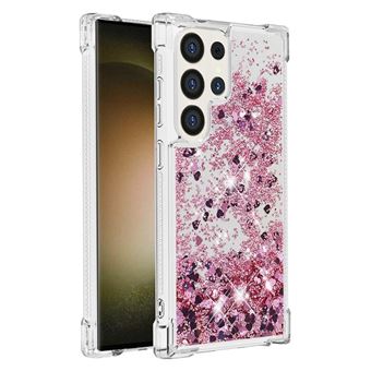 Capa Protetora GANGXUN para Samsung Galaxy S25 Ultra | TPU Transparente | Brilhante com Glitter e Areia Movediça | Ouro rosa - 1