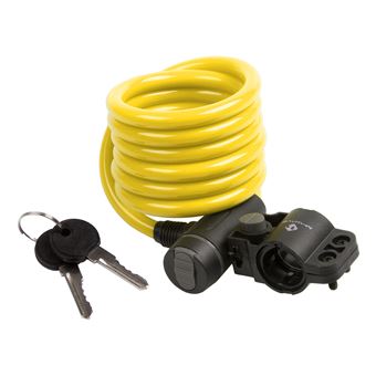 Cadeado de Cabo M-Wave 233866 | Amarelo - 1