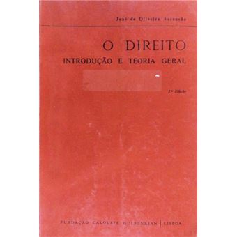 O direito, introdução e teoria geral. [3.ª edição] - 1