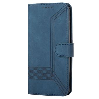 Capa Pu magunivers Padrão de Linhas de Losango Azul Real para Iphone 11 6.1'' - 1