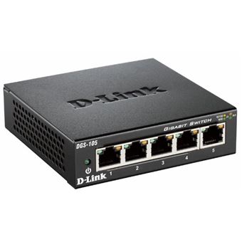 Switch de Rede D-Link DGS-105 | Preto - 1