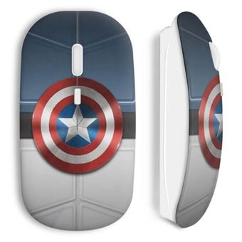 Rato Wireless Maniacase Escudo do Capitão América Avenger Mouse - 1