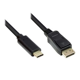 Alcasa GC-M0108 adaptador de cabo de vídeo 5 m DisplayPort Preto - 1
