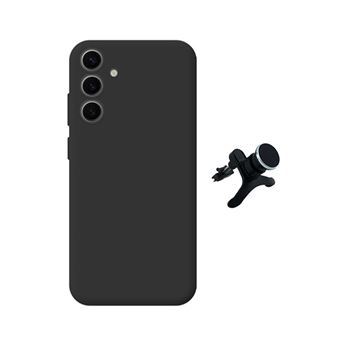 Kit Suporte Magnético Reforçado + Capa Silicone Líquido PHONECARE para Samsung Galaxy S25 FE 5G | Preto - 1